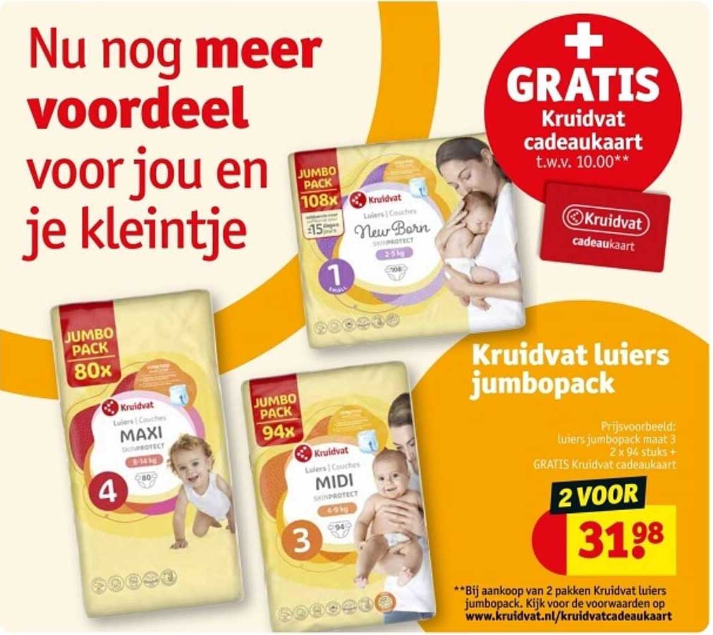 Kruidvat luier jumbo pack