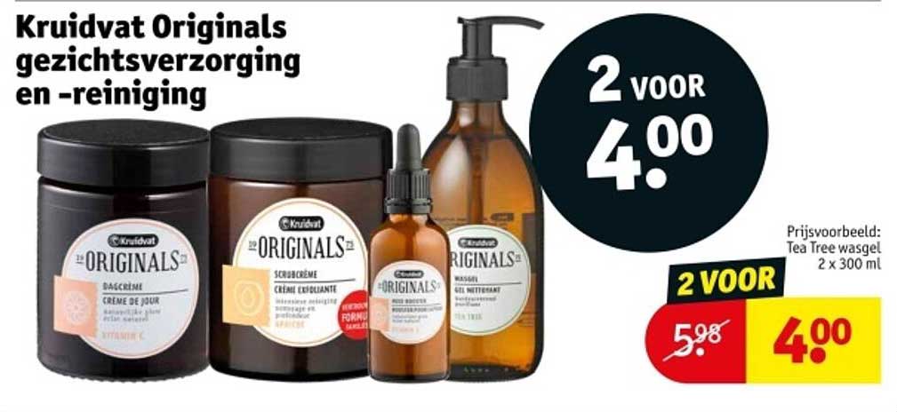 Kruidvat Originals gezichtsverzorging en -reiniging