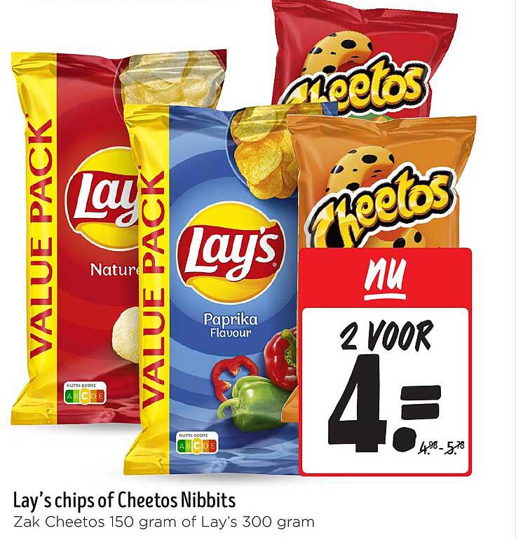 Lay's chips of Cheetos Nibbits