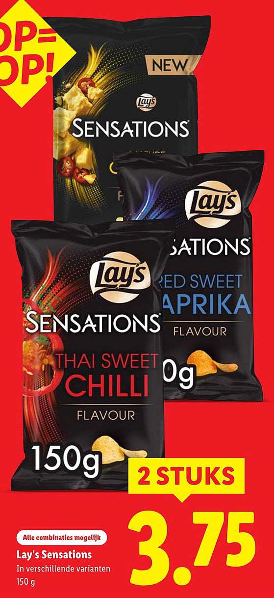 Lay's Sensations in verschillende varianten 150 g