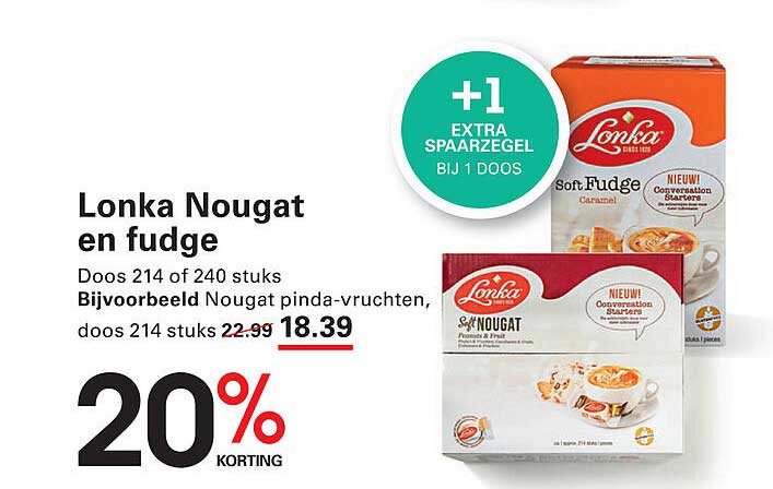 Lonka Nougat en fudge