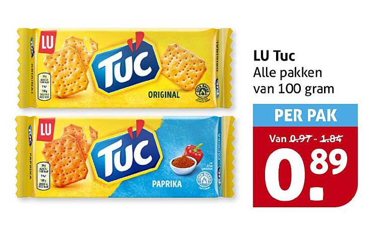 LU Tuc Alle pakken van 100 gram
