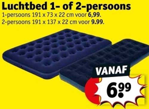 Luchtbed 1- of 2-persoons
