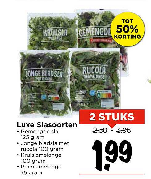 Luxe Sla Soorten