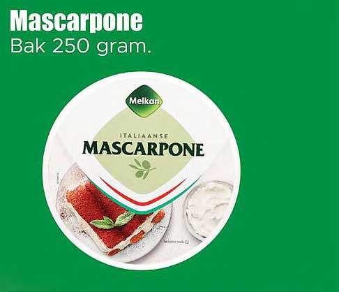 Mascarpone Bak 250 gram.