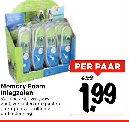 Memory Foam Inlegzolen