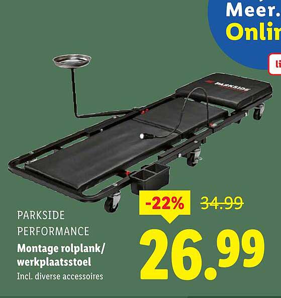 Montage rolplank/werkplaatsstoel