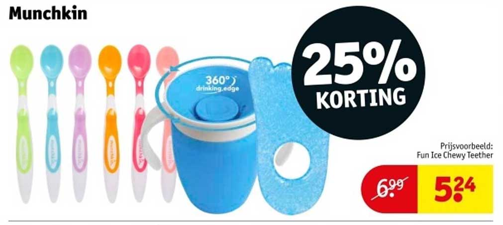 Munchkin 360° drinkbeker met 25% korting