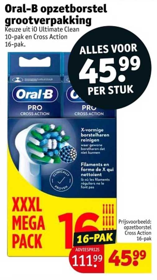 Oral-B opzetborstel grootverpakking