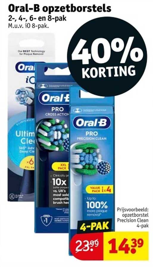 Oral-B opzetborstels 4-pak