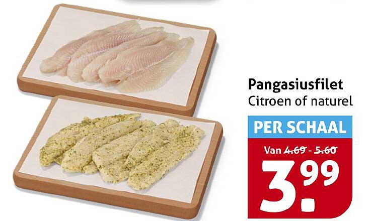 Pangasiusfilet Citroen of natuur