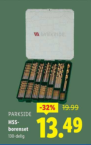 PARKSIDE HSS-borenset 130-delig