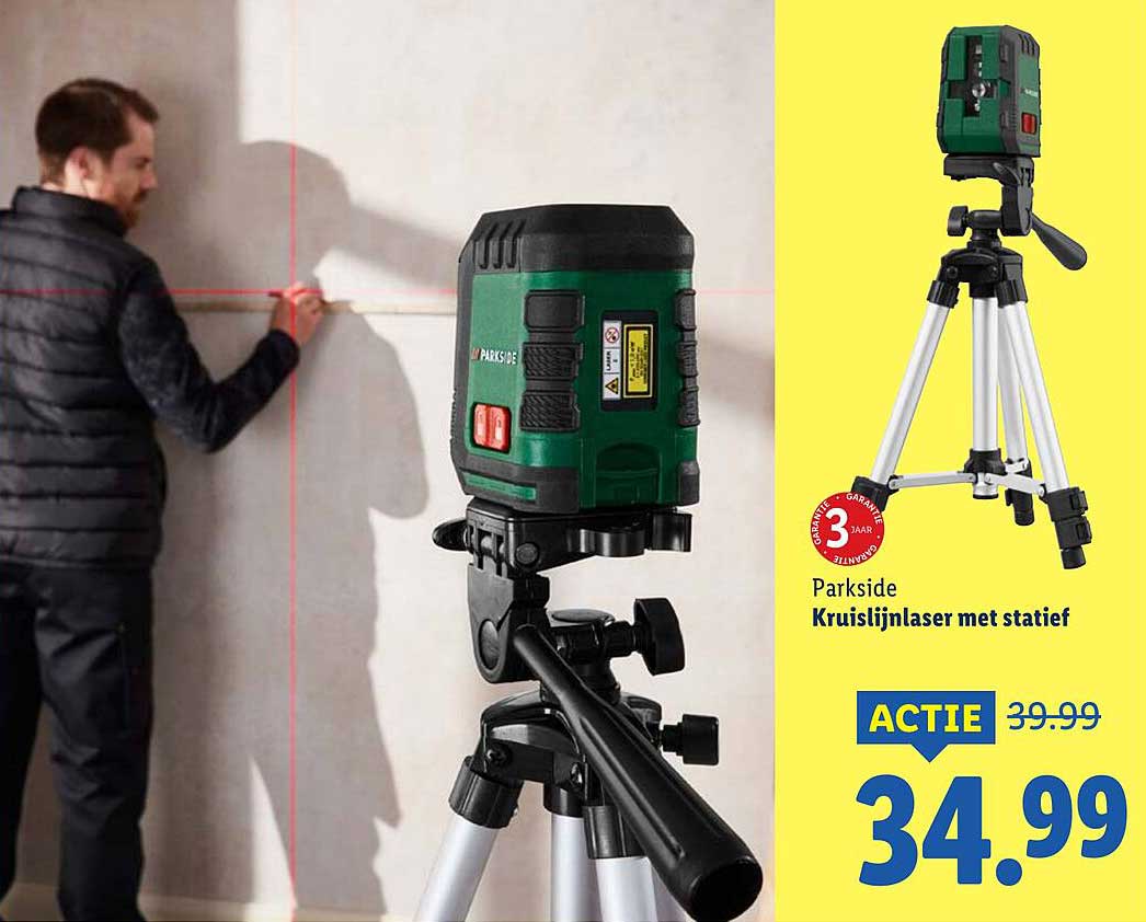 Parkside Kruislijnlaser met statief