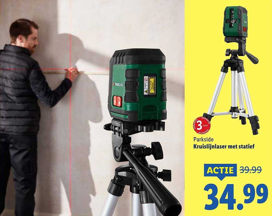 Parkside Kruislijnlaser met statief