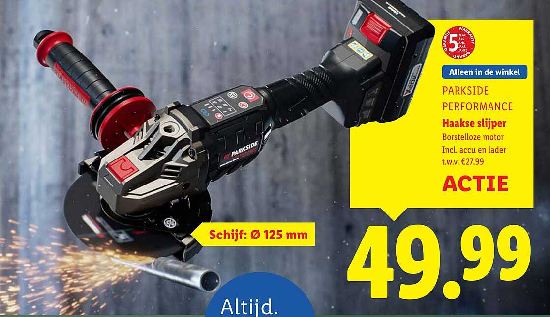 PARKSIDE PERFORMANCE Haakse slijper