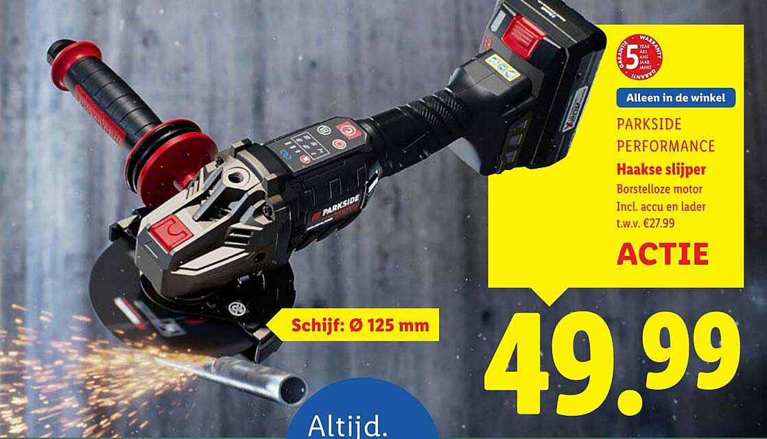 PARKSIDE PERFORMANCE Haakse slijper