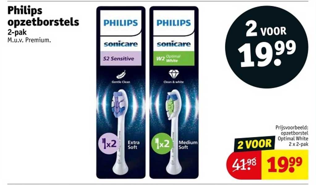 Philips opzetborstels 2-pak