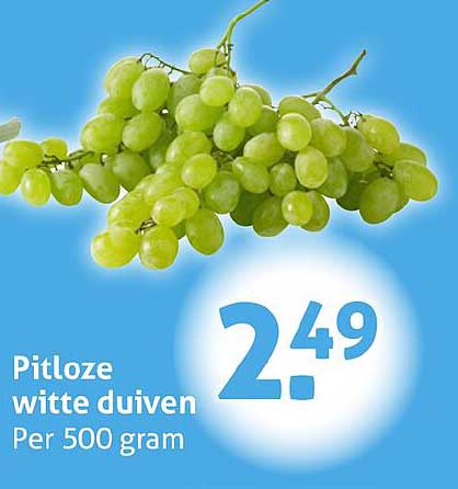 Pitloze witte druiven