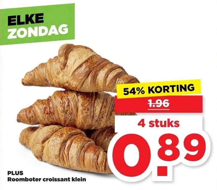 PLUS Roomboter croissant klein