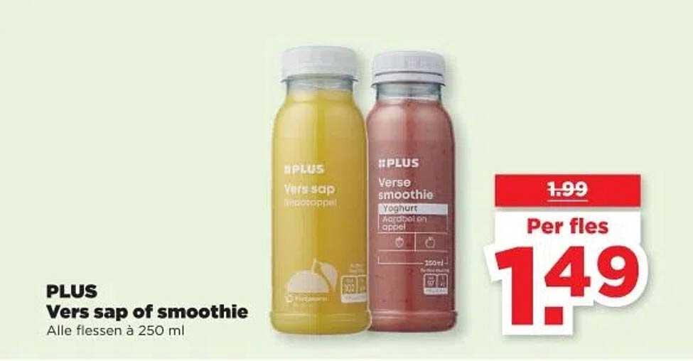 PLUS Vers sap of smoothie