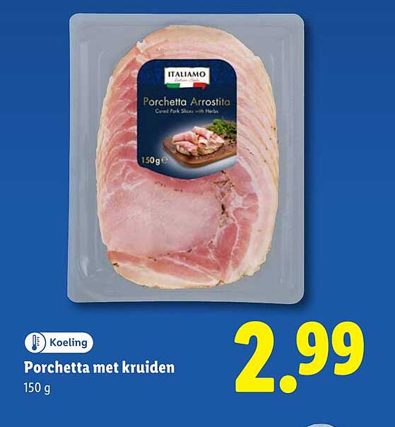 Porchetta met kruiden 150 g