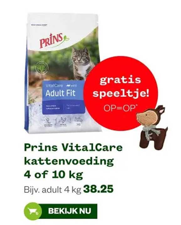 Prins VitalCare kattenvoeding 4 of 10 kg