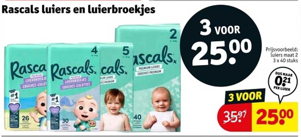Rascals luiers en luierbroekjes