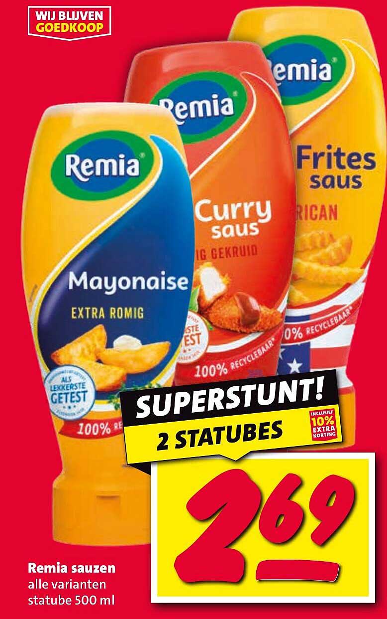Remia sauzen - alle varianten 500 ml
