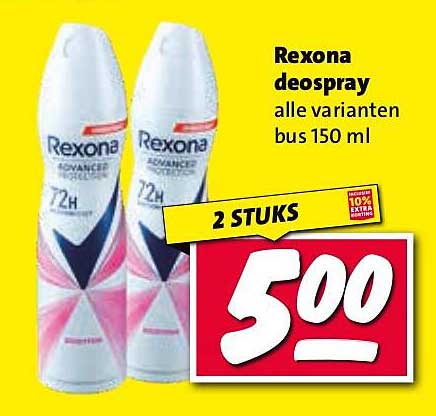 Rexona deospray alle varianten bus 150 ml