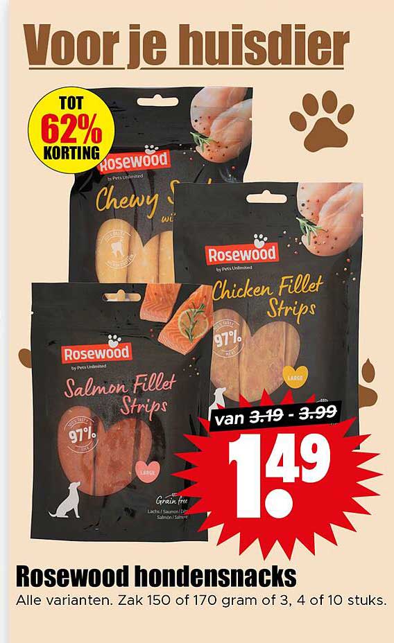 Rosewood hondensnacks