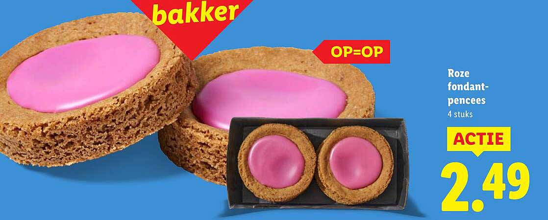 Roze fondant-pencees 4 stuks