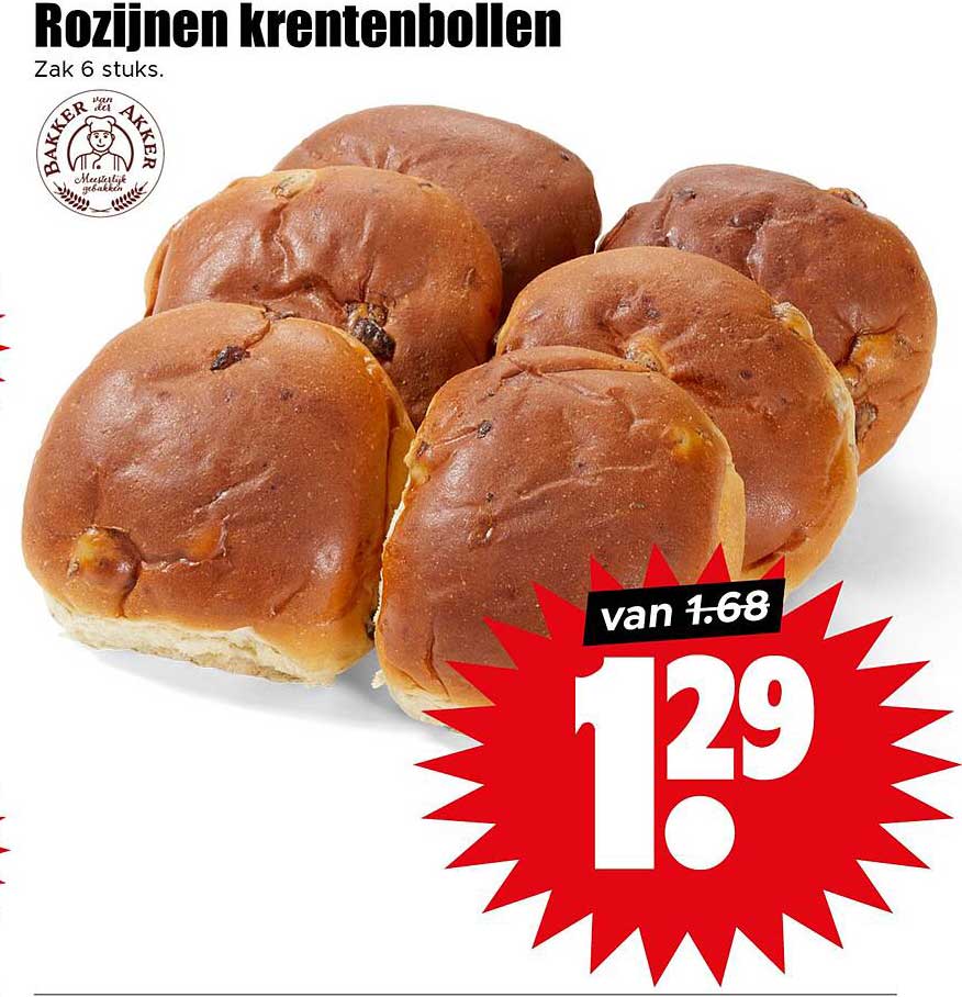Rozijnen krentenbollen