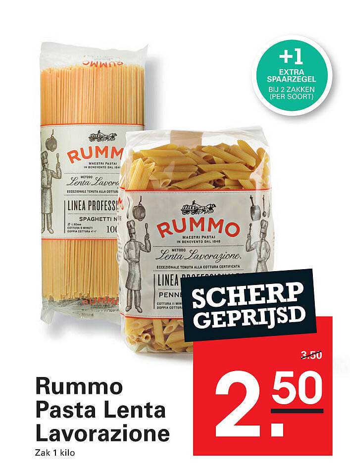Rummo Pasta Lenta Lavorazione Zak 1 kilo