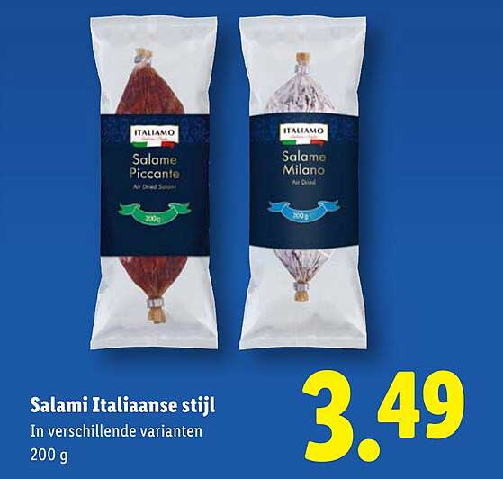 Salami Italiaanse stijl