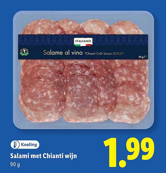 Salami met Chianti wijn