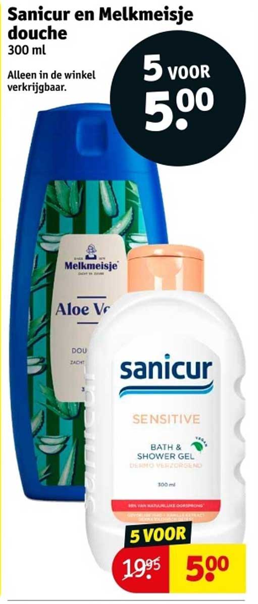 Sanicur en Melkmeisje douche 300 ml
