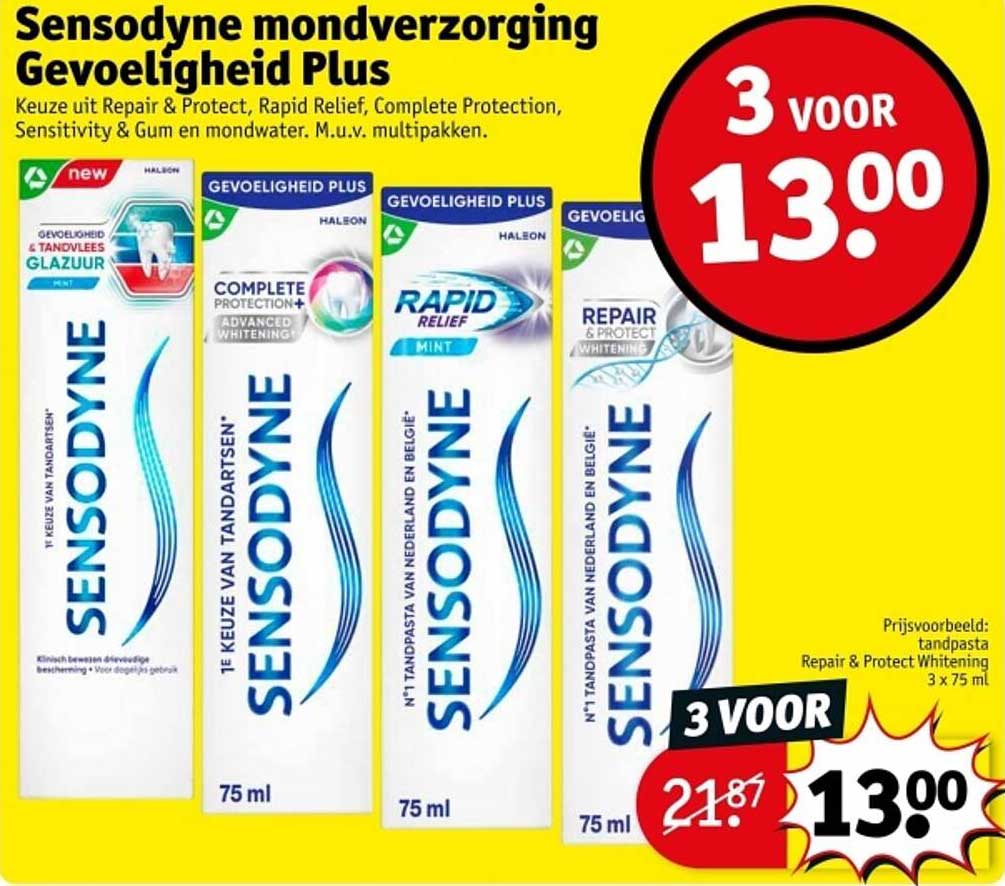 Sensodyne mondverzorging Gevoeligheid Plus
