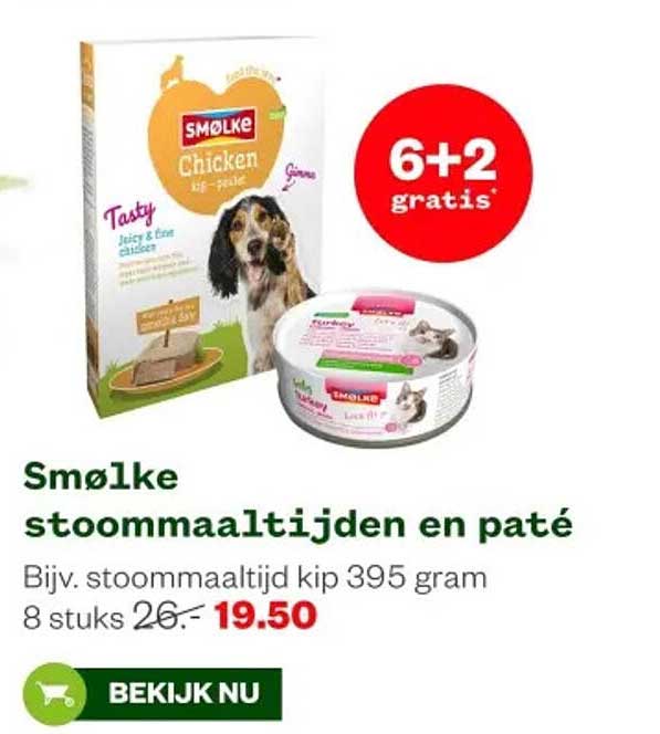 Smølke stoommaaltijden en paté