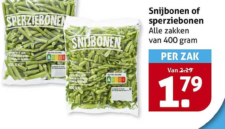 Snijbonen of sperziebonen