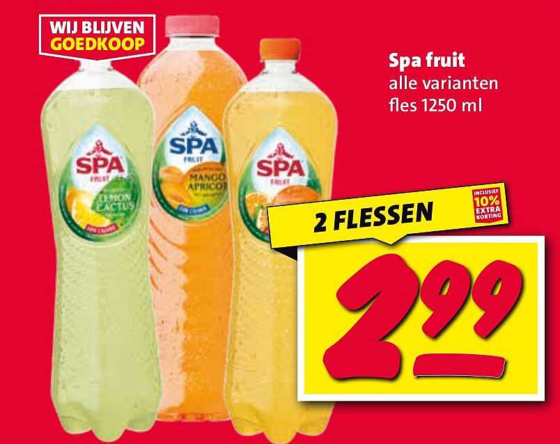 Spa fruit alle varianten fles 1250 ml