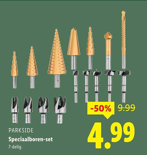 Speciaalboren-set 7-delig