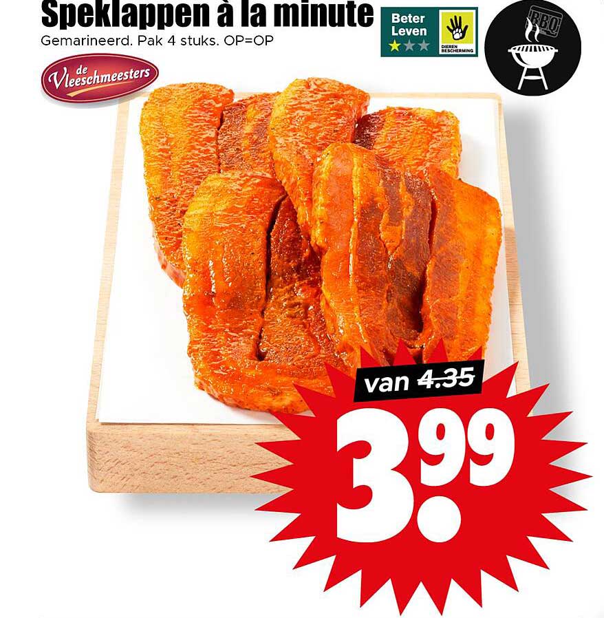 Speklappen à la minute