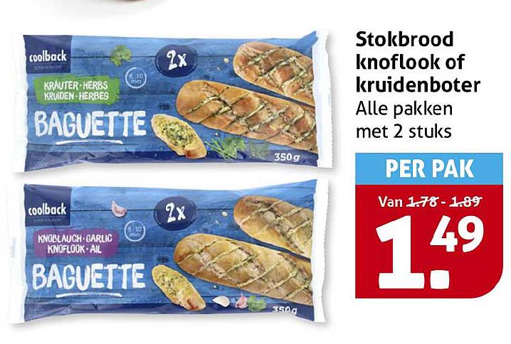Stokbrood knoflook of kruidenboter