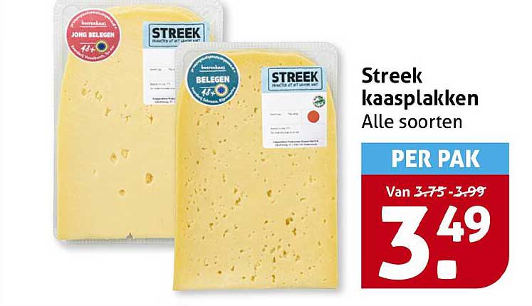 Streek kaasplakken Alle soorten