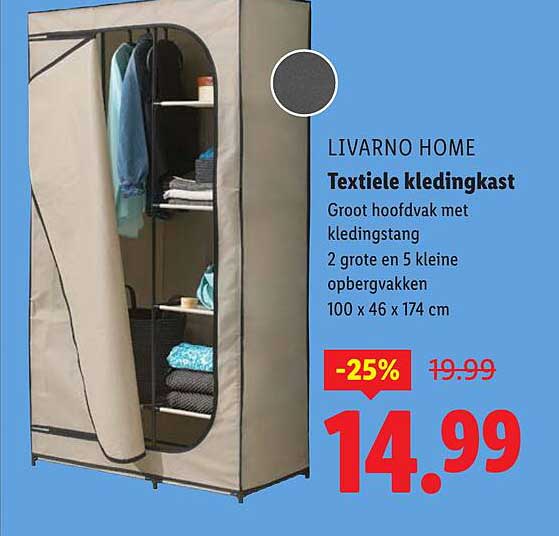 Textiele kledingkast