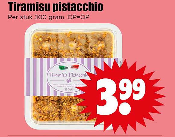 Tiramisu pistacchio