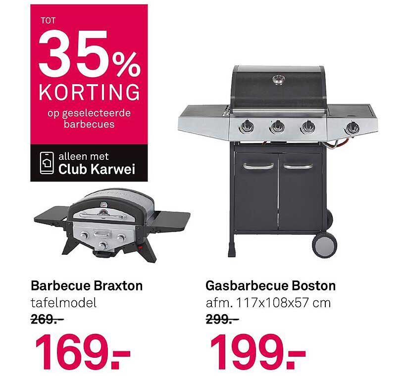 TOT 35% KORTING op geselecteerde barbecues