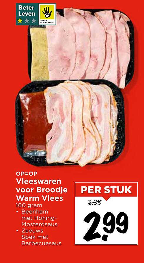 Vleeswaren voor Broodje Warm Vlees