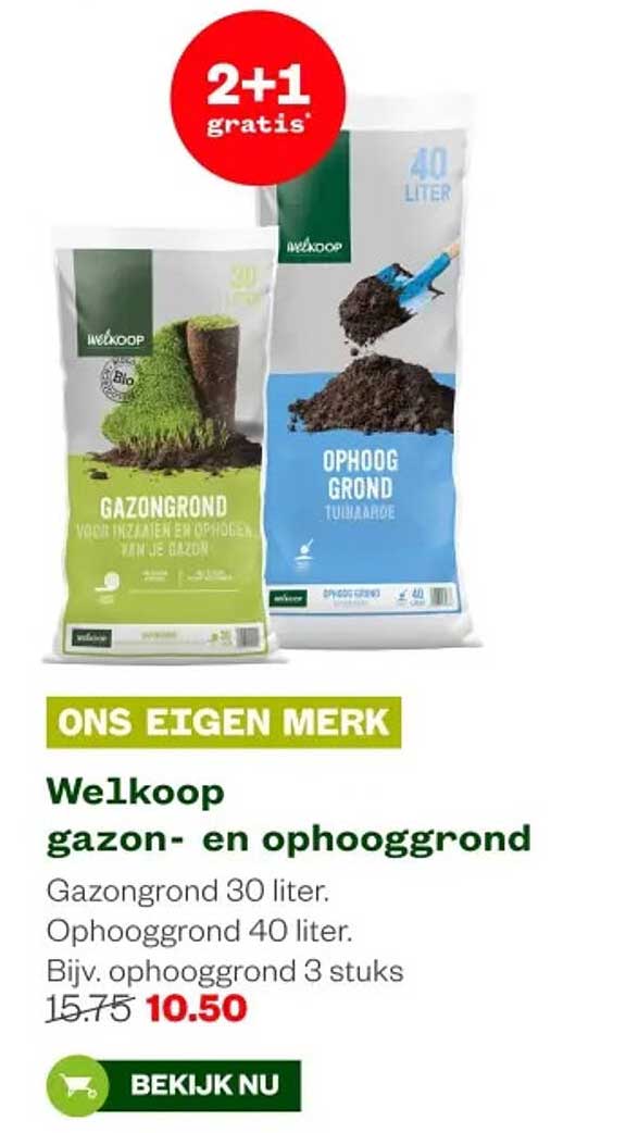 Welkoop gazon- en ophooggrond