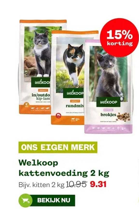 Welkoop kattenvoeding 2 kg